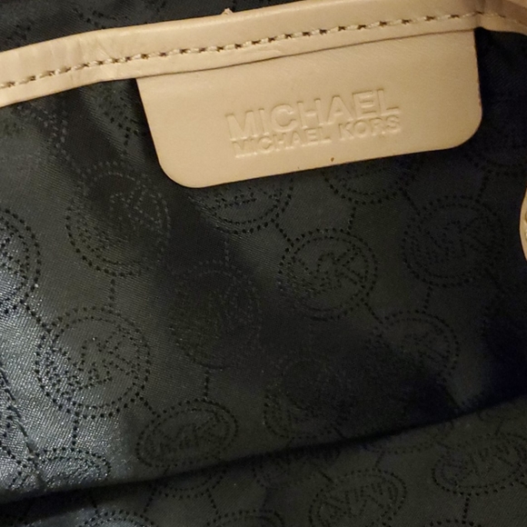 Michael Kors Patent Leather Brown/Gold Tote - Picture 13 of 13